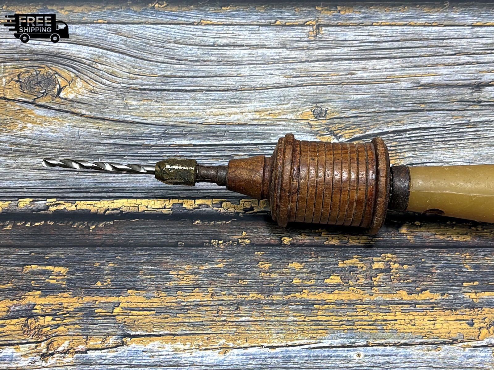 Vintage Archimedes Spiral Hand Drill Jeweler’s Precision Push Drill – Hand Tool