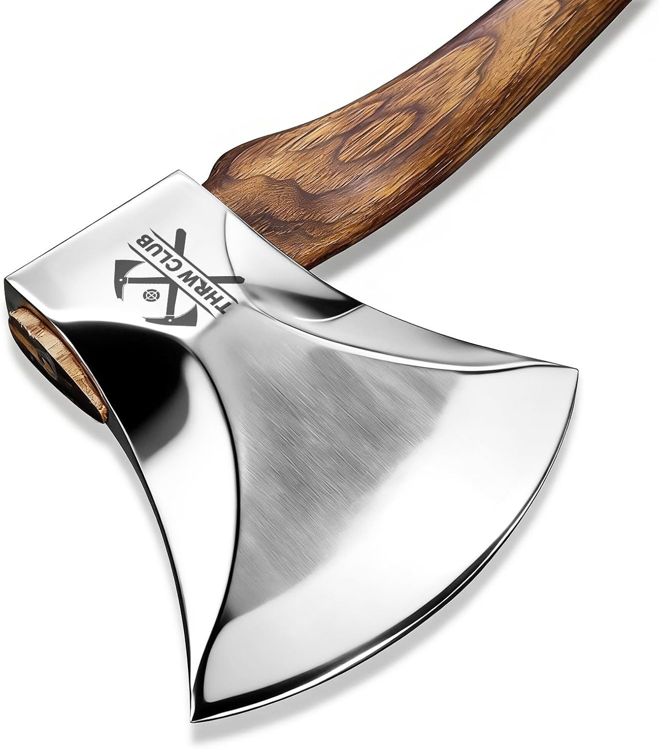 32.6 Inch Professional Wood Splitting Axe, Wood Chopping Axe with Hickory Wood H