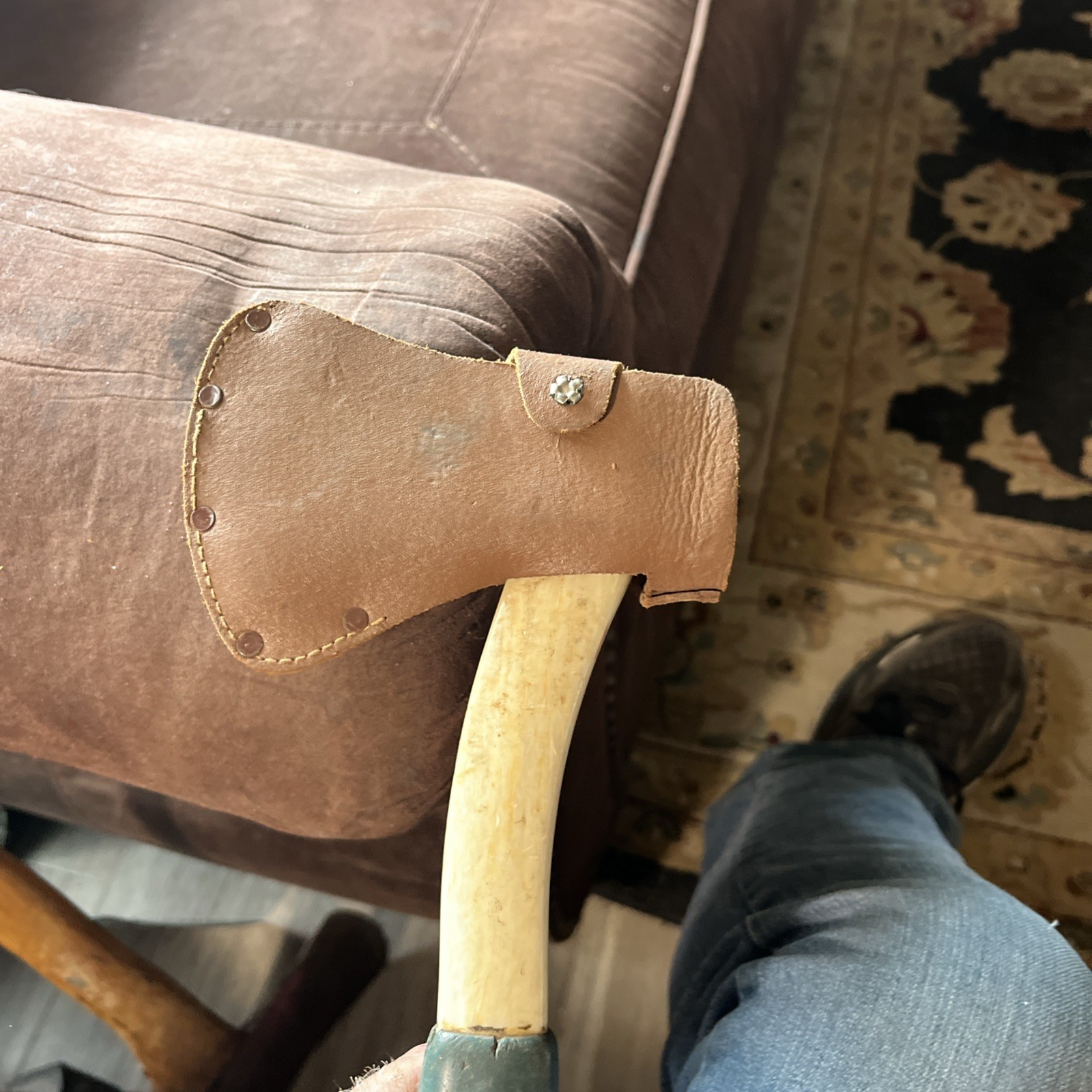 Vintage Hi-Test Hatchet w/ Sheath- Fiberglass Handle