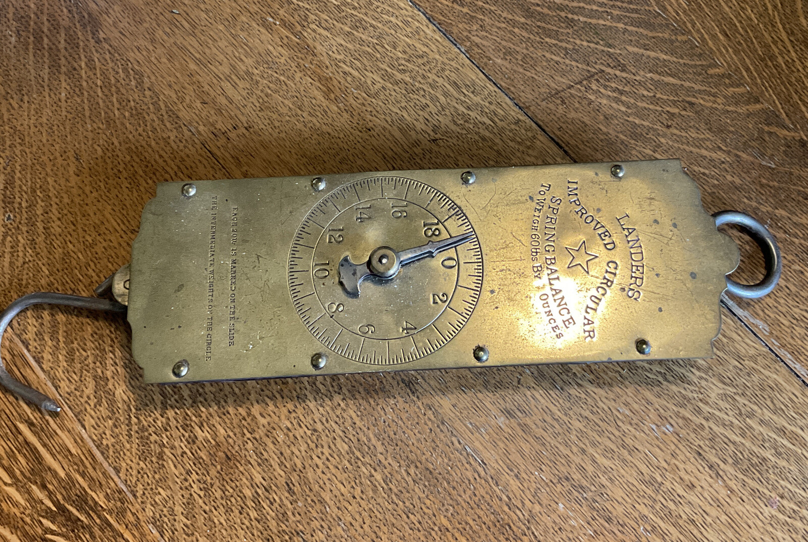 Landers Improved Spring Balance RARE 60 Lbs Heavy Duty