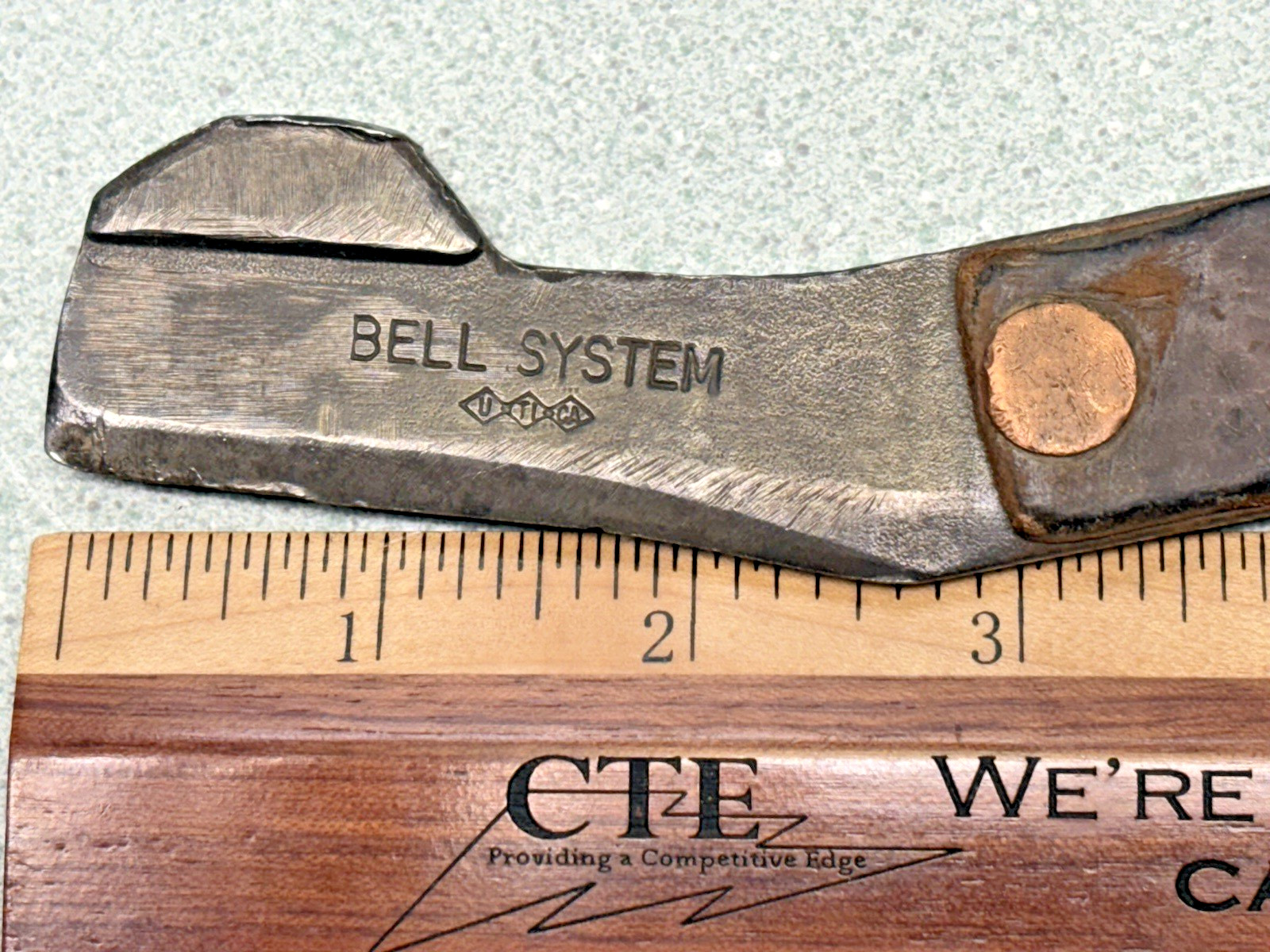 Vintage Bell System Linesman Cable Cutter Splitting Cleaver Knife UTICA tools