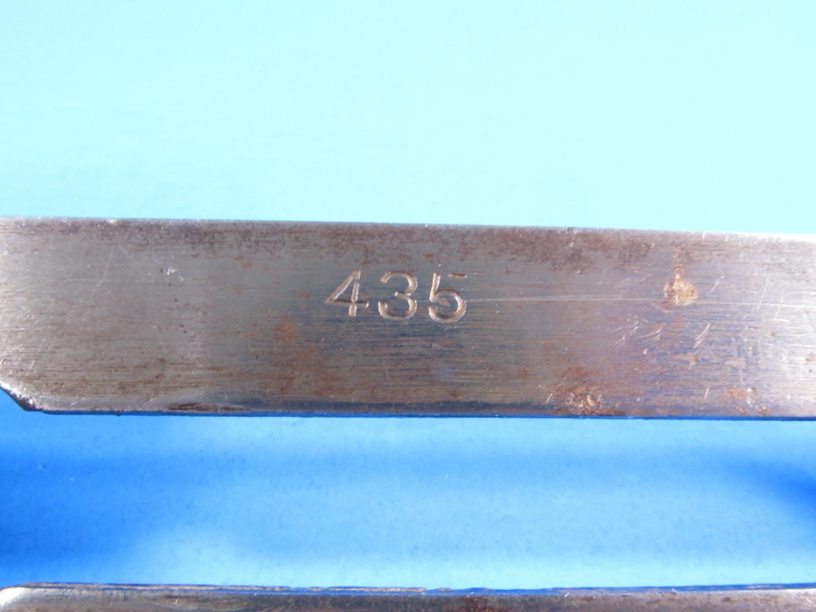 parts – 1-5/8″ iron blade cutter for Stanley No 2 size wood plane dated 1935