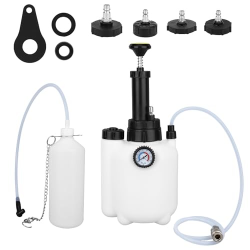11pcs 3L Brake Bleeder Kit with Vacuum Pump, 1L Waste Bottle & 4 Master