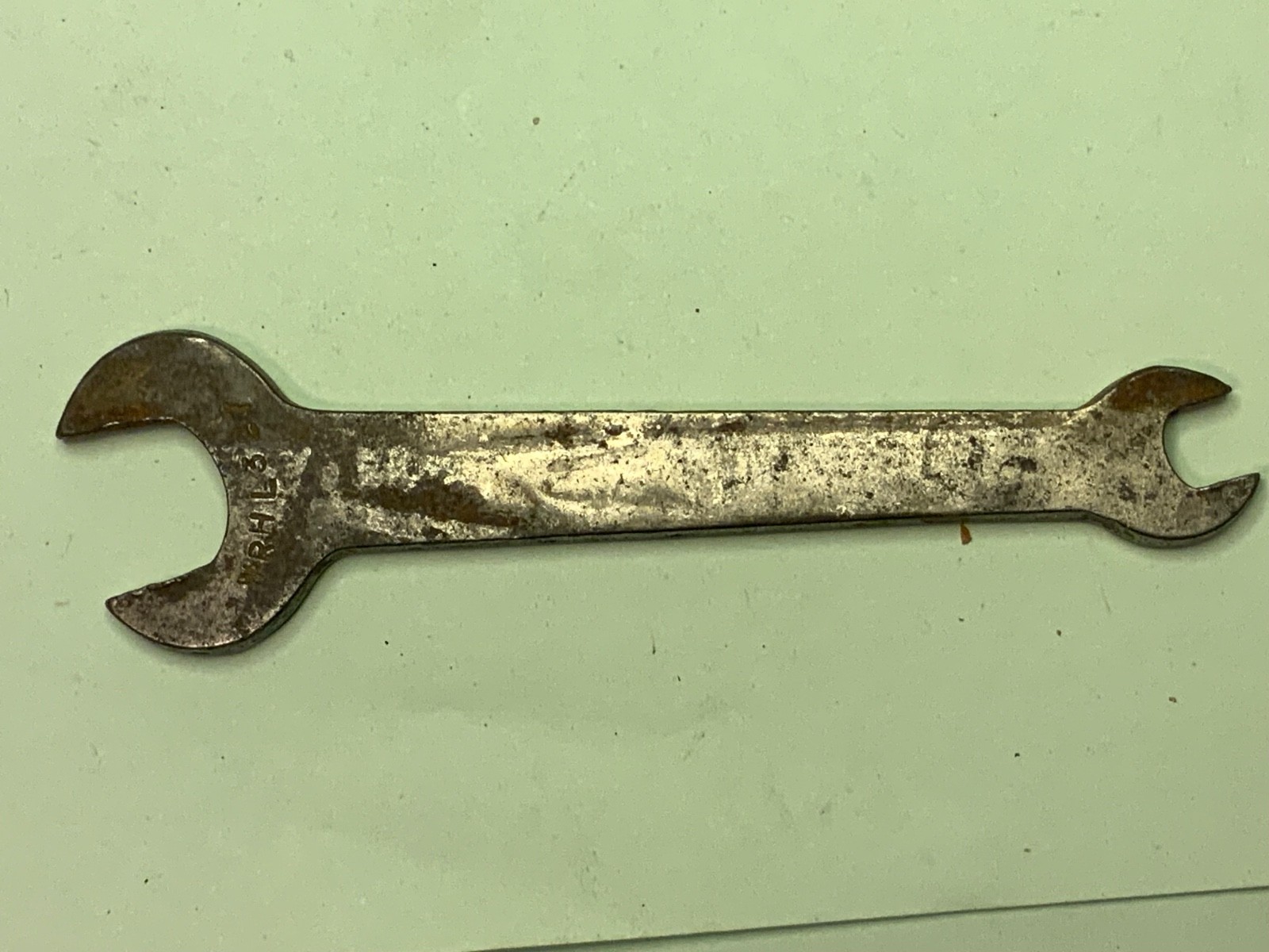 SHOE MAKERS TOOL WRH L 327 open ended wrench vintage hand tool machines repair !