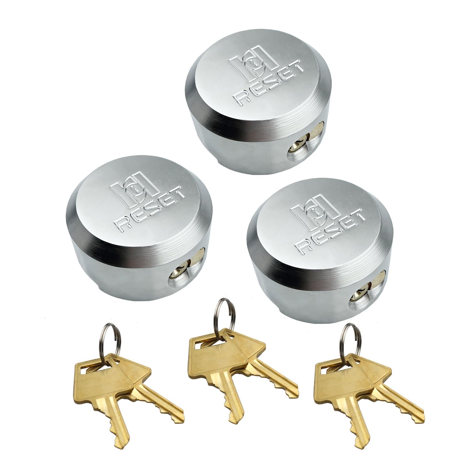-903 Keyed Alike Heavy Duty Hidden Shackle Padlock for Chain, Trailers, Van, …