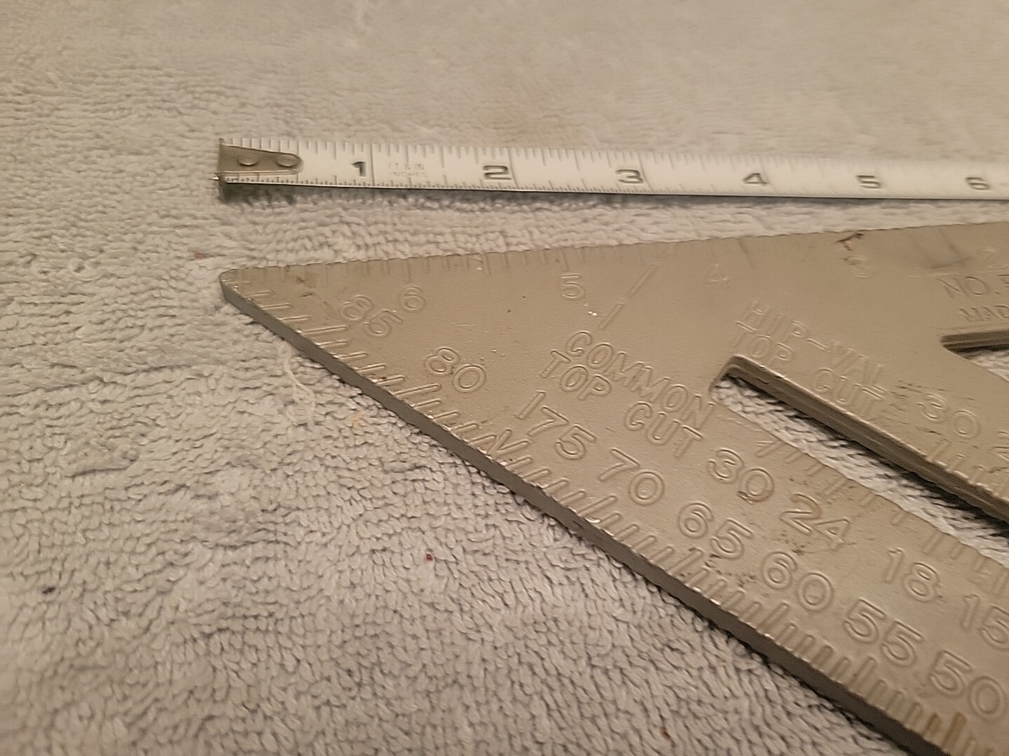 JOHNSON LEVEL & TOOL SPEED SQUARE RAS 1 VTG USA