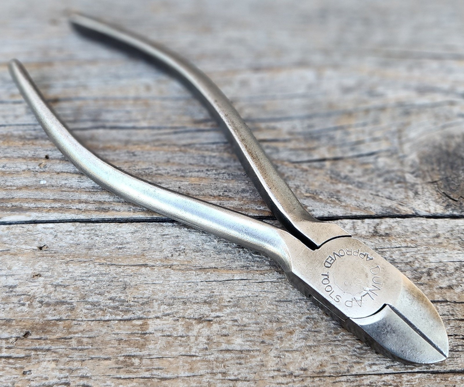 Vintage Dunlap Approved Diagonal Cutting Pliers – 6″ Wire Cutters or Wire Snips