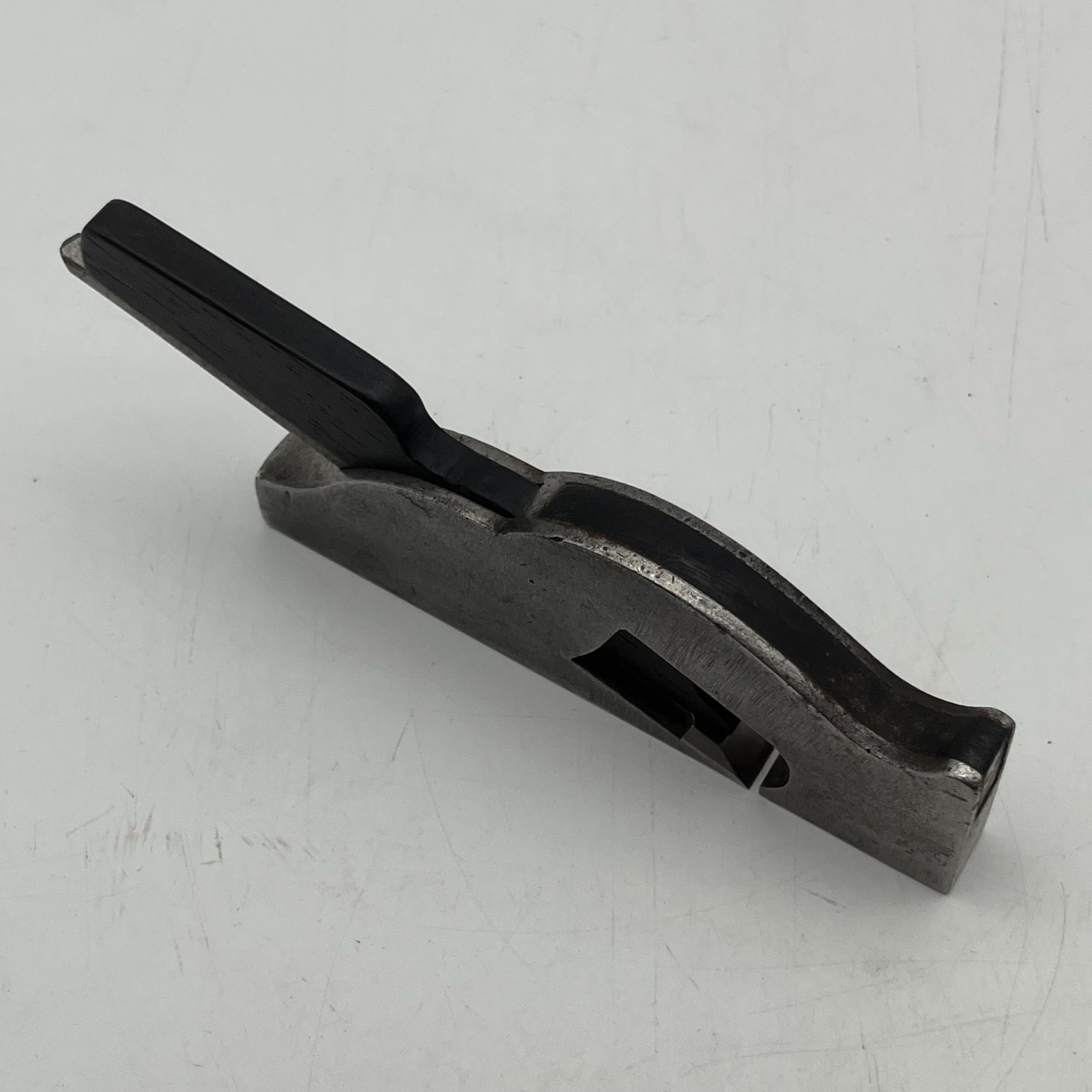 Pair Antique Steel & Wood Rebate Planes 120mm & 132mm Hardwood Wedges