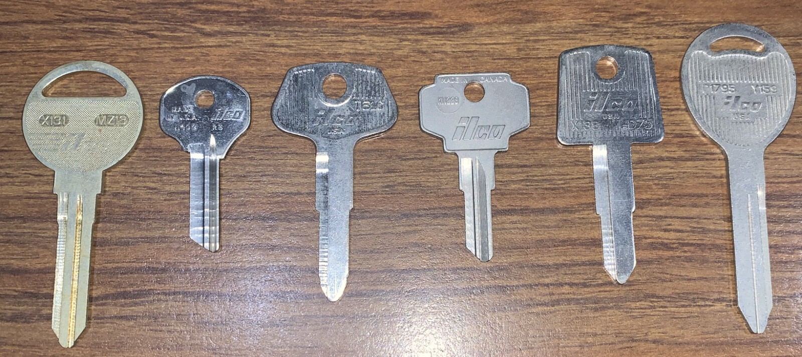 Vintage ILCO Brand Car, Motorcycle, RV Key Blanks Lot of 29