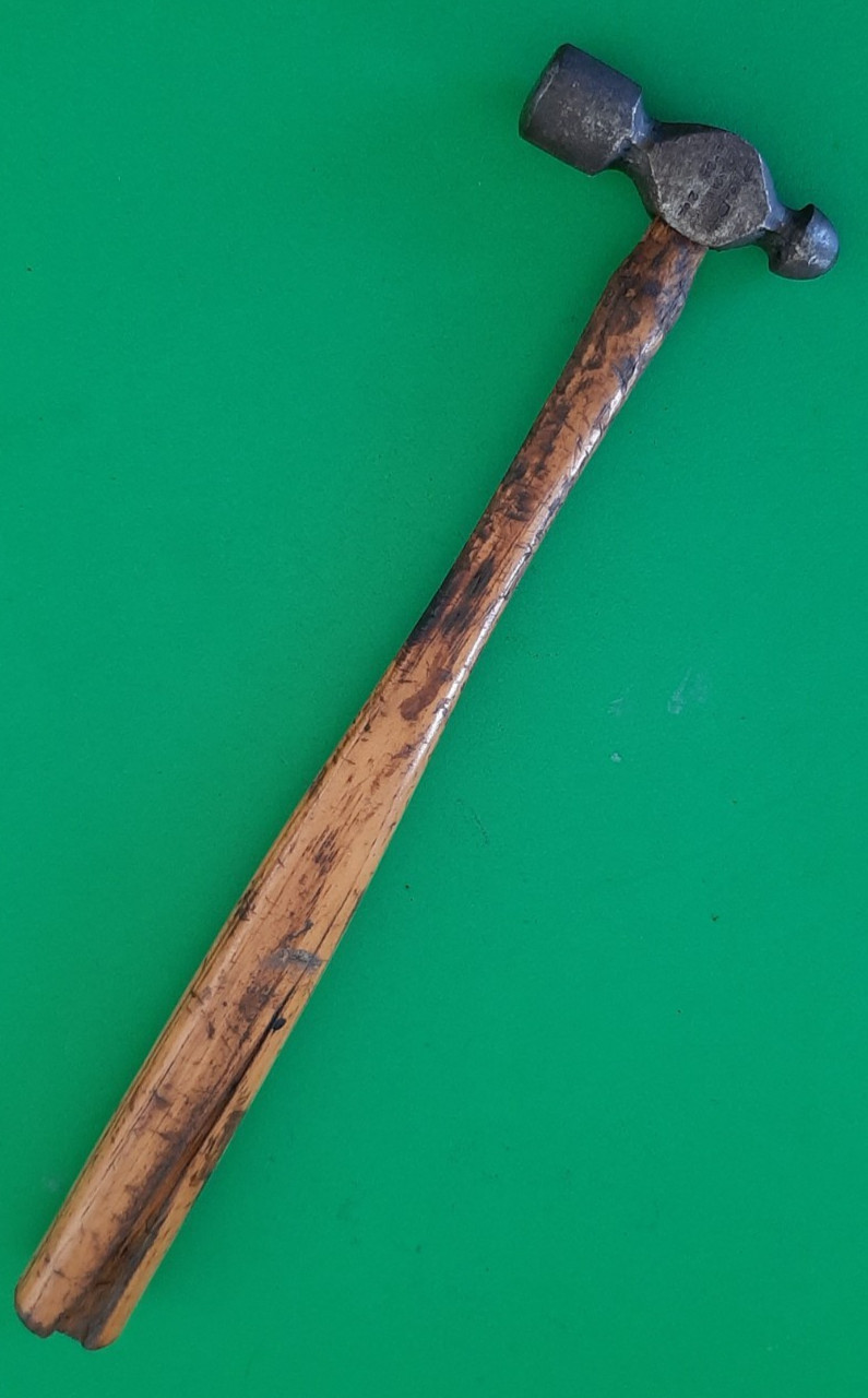 Vintage Blue-Point Tools USA Ball Peen Hammer BP2A 2oz 9.5” Chipped Handle
