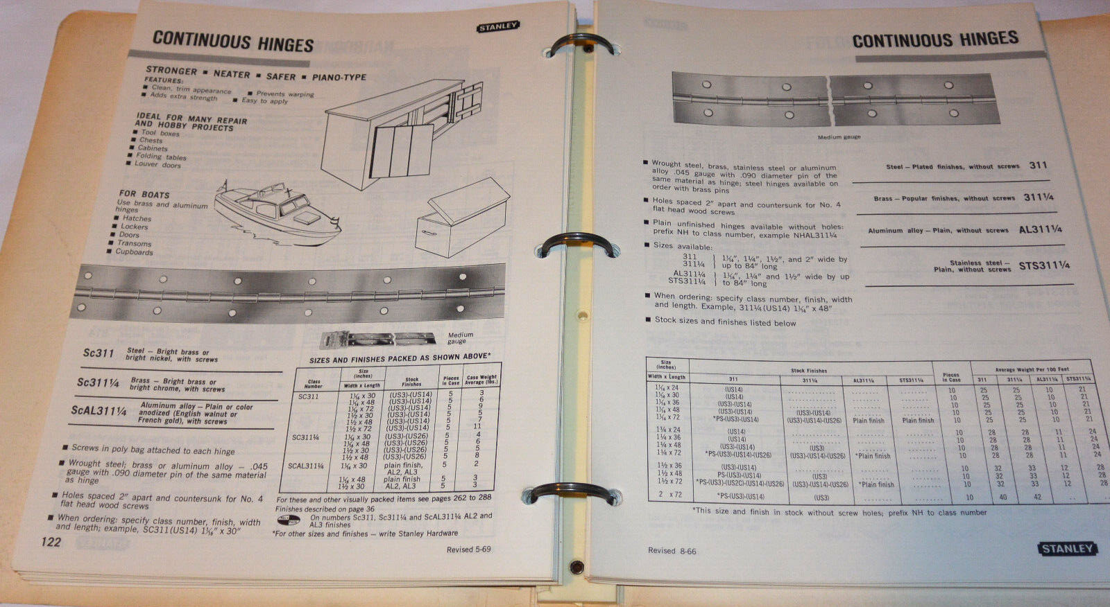 VTG 1970 STANLEY ARCHITECTURAL HARDWARE CATALOG! HINGES/PULLS/LATCHES/300+ PAGES