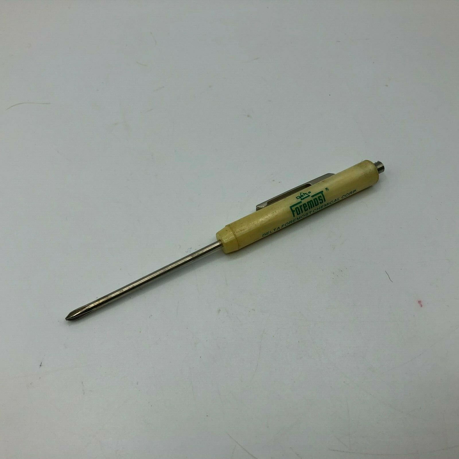 Phillips Screwdriver Delta Foremost Chemical Memphis Advertising Pocket Tool