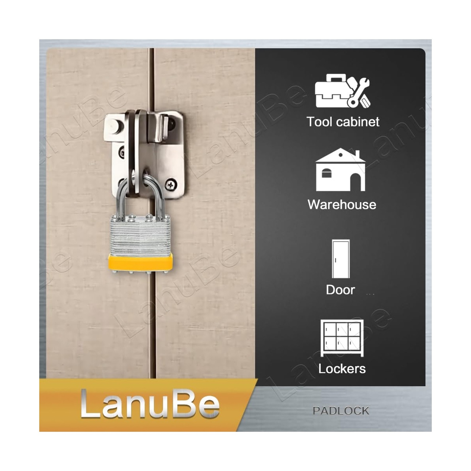 Lock Laminated keyed Padlock (1-9/16″, 40mm), keyed Alike Locks, Normal Shack…