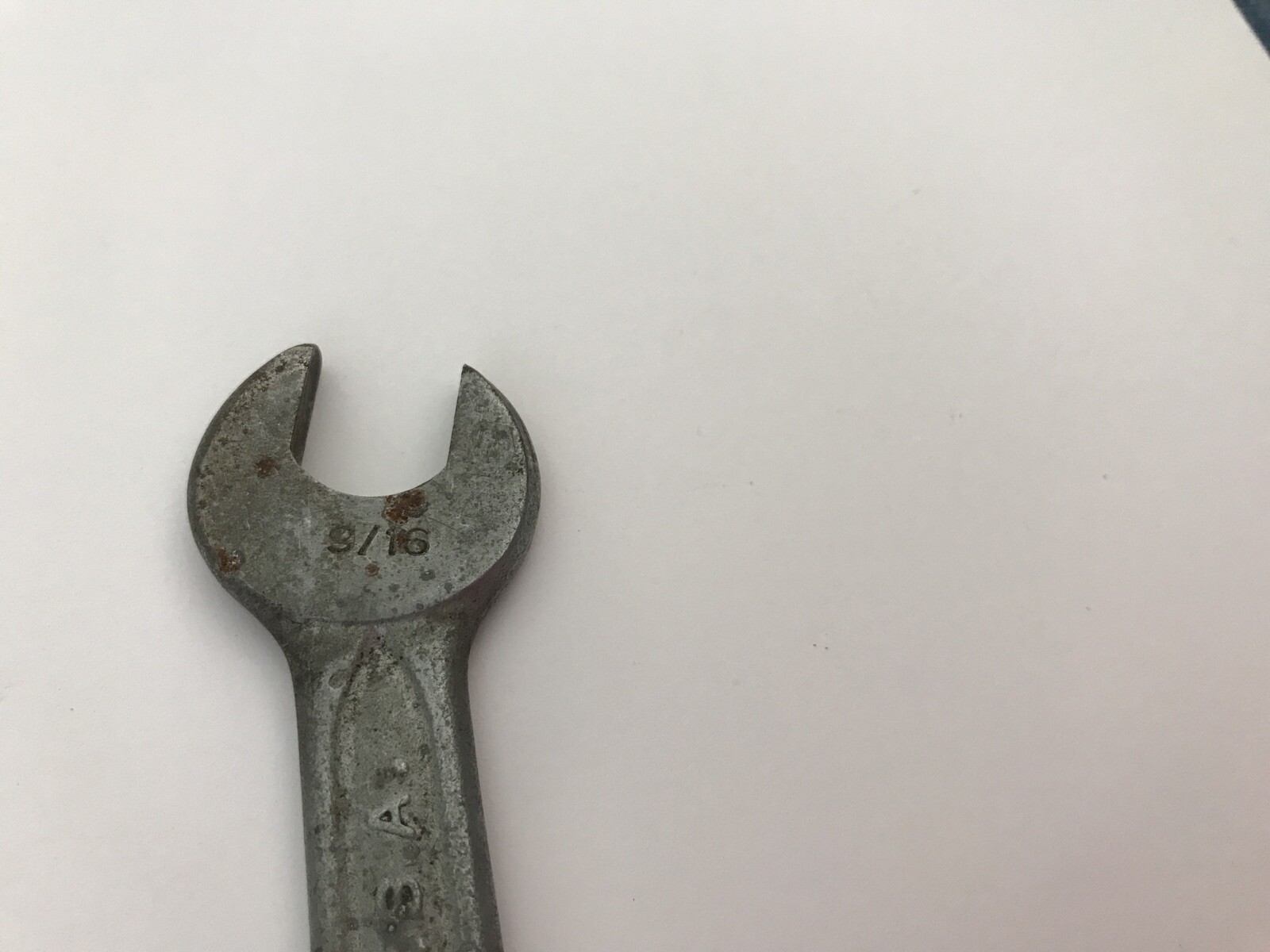 Vintage Dropped Forged Select Steel P727 9/16” & 5/8” In USA Open End Wrench