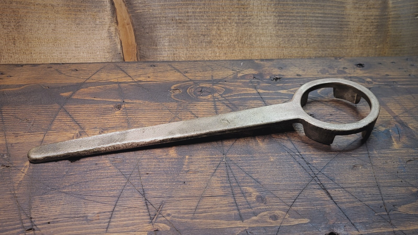 Vintage Brass Flywheel Wrench Tool No. 19114 ( 4 Prong )
