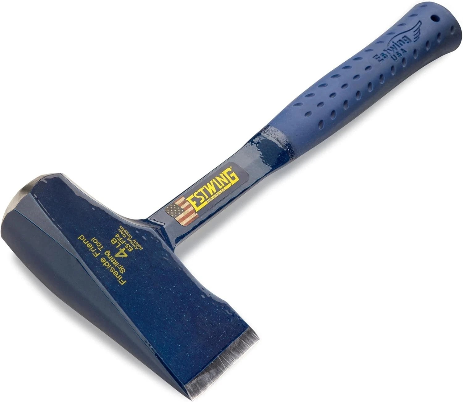 Special Edition 14″ Wooden Splitting Maul – Forged Steel with Leather Grip
