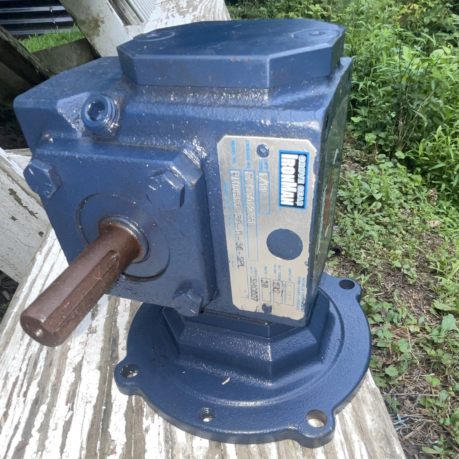 Grove Gear Ironman Worm Gear Speed Reducer Contemporary Original