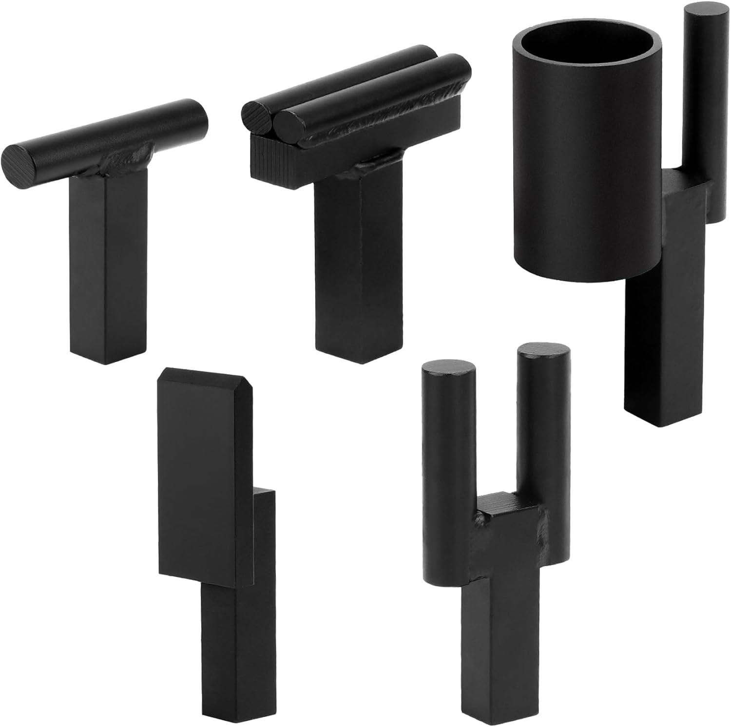 5 Piece 1 inch Blacksmith Anvil Hardy Hole Tools Set Blacksmithing Forge Forging