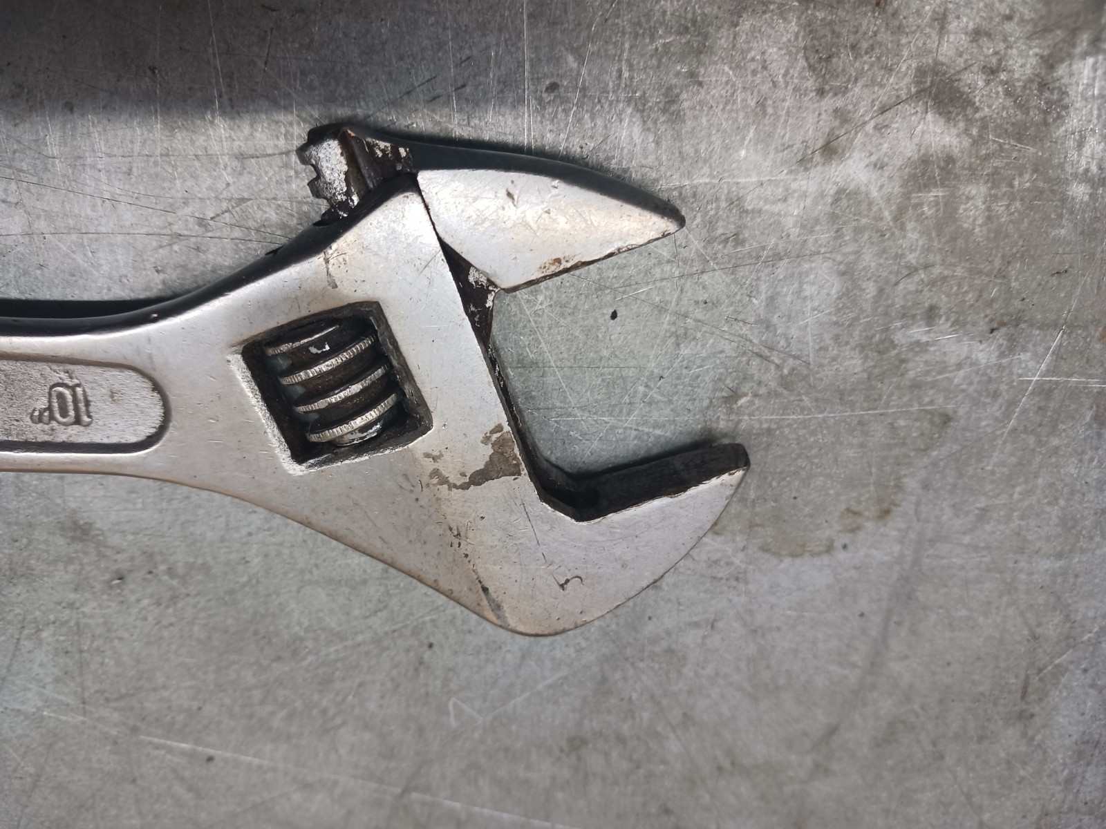 Vintage Olympia 10″ Industrial 250mm Adjustable Wrench Steel – USA!