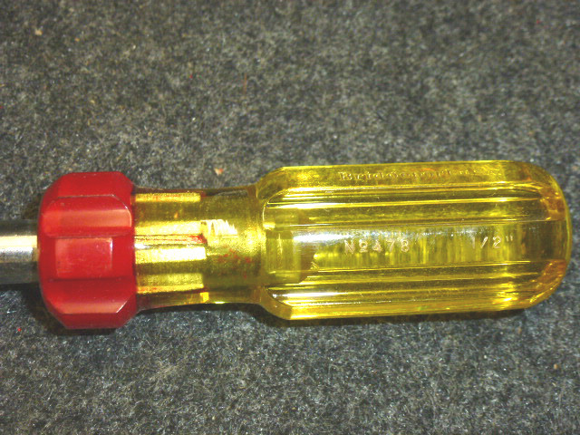 NOS! BRIDGEPORT 1/2″ PLASTIC HANDLE NUT DRIVER, #478, USA, RARE!