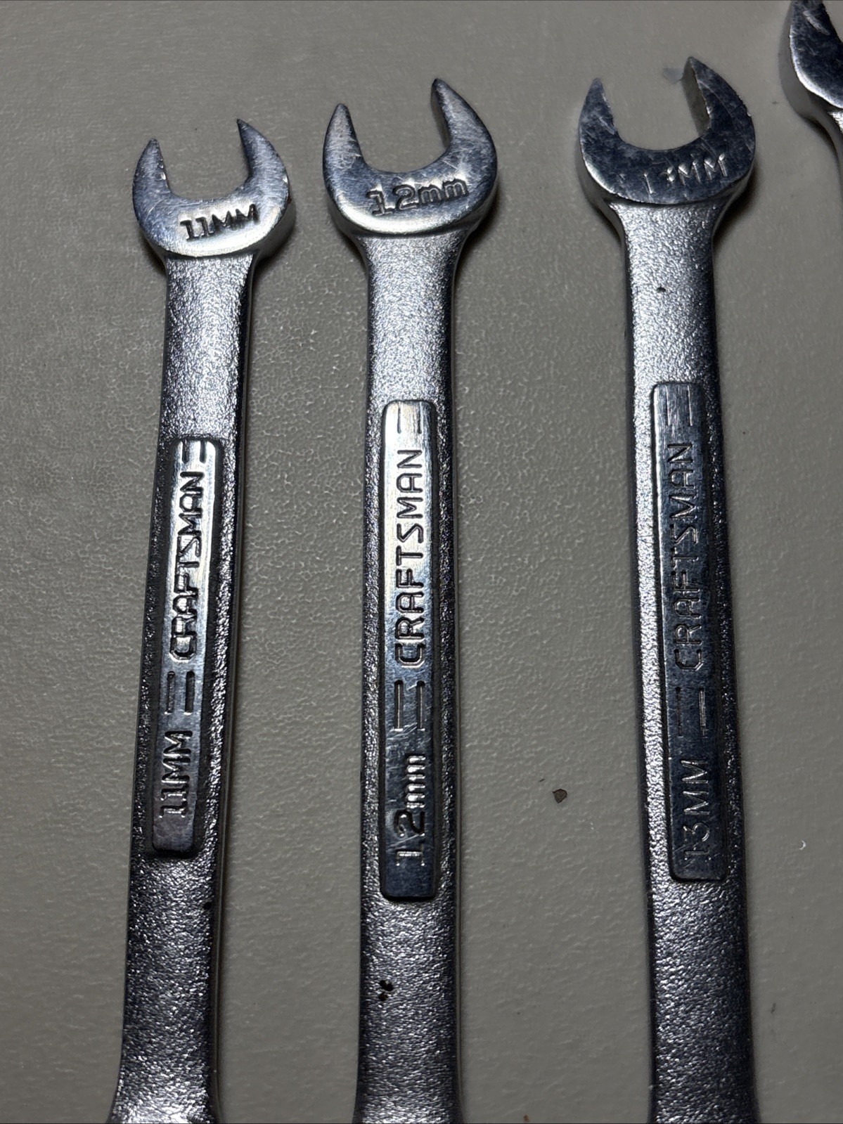 Vintage Craftsman Combination METRIC Wrenches -V- Series 4 Pcs 11mm-14mm USA!