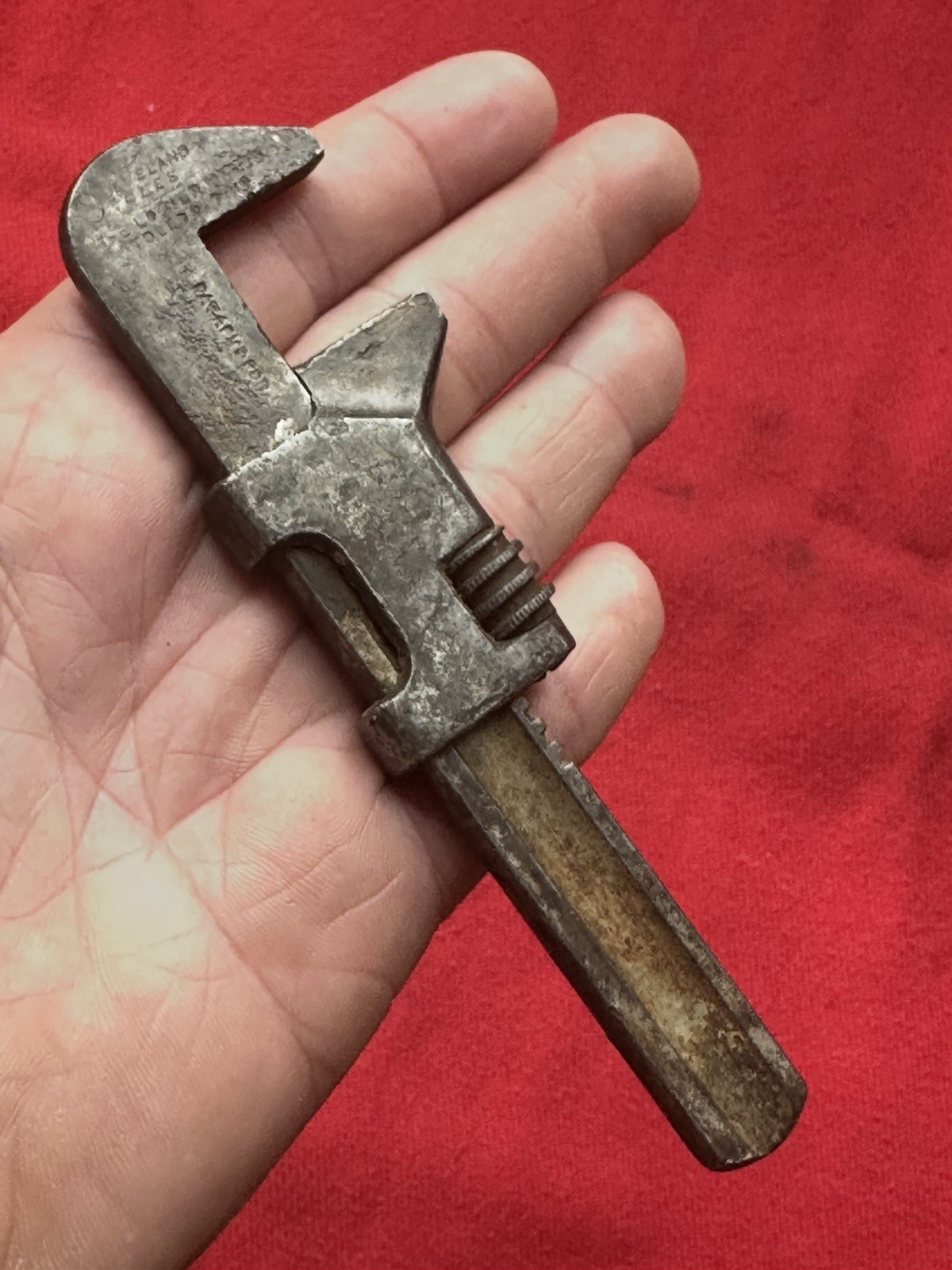 OLD ANTIQUE CLEVELAND CYCLES TOLEDO OHIO BICYCLE MONKEY WRENCH WAKEFIELD TYPE