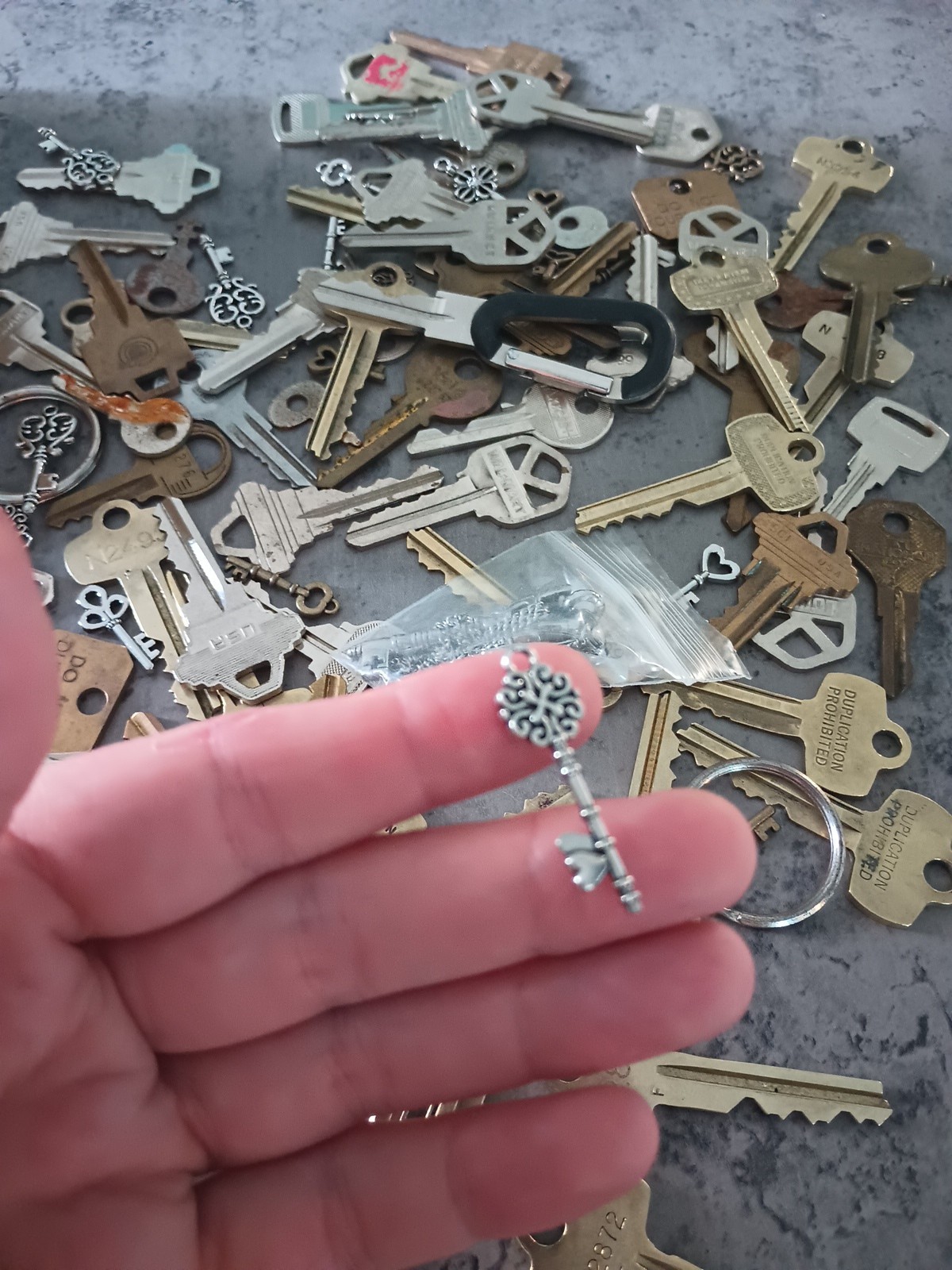 Assorted Keys Random Draw From Key Rings, Necklaces, Vintage Decor Trinkets