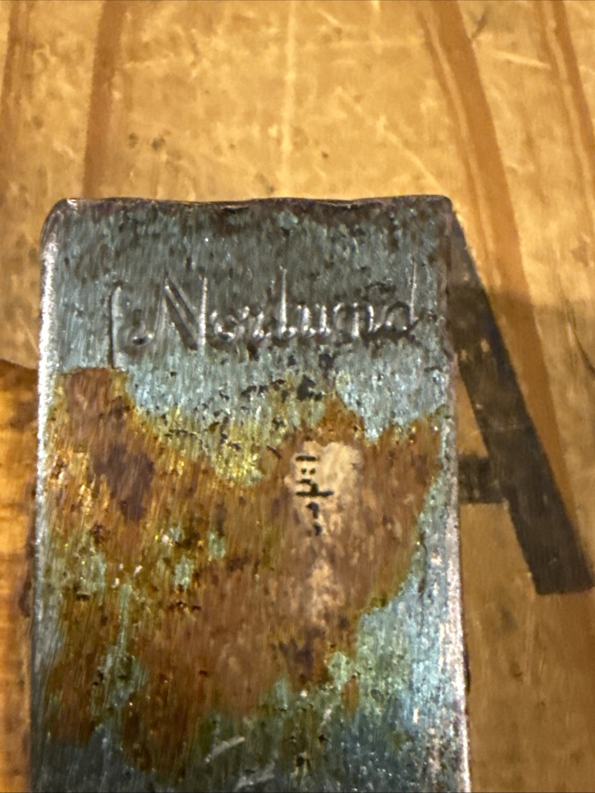 Vtg Norlund Voyager Hudson Bay Axe Hatchet Original Handle Leather Cover Paint