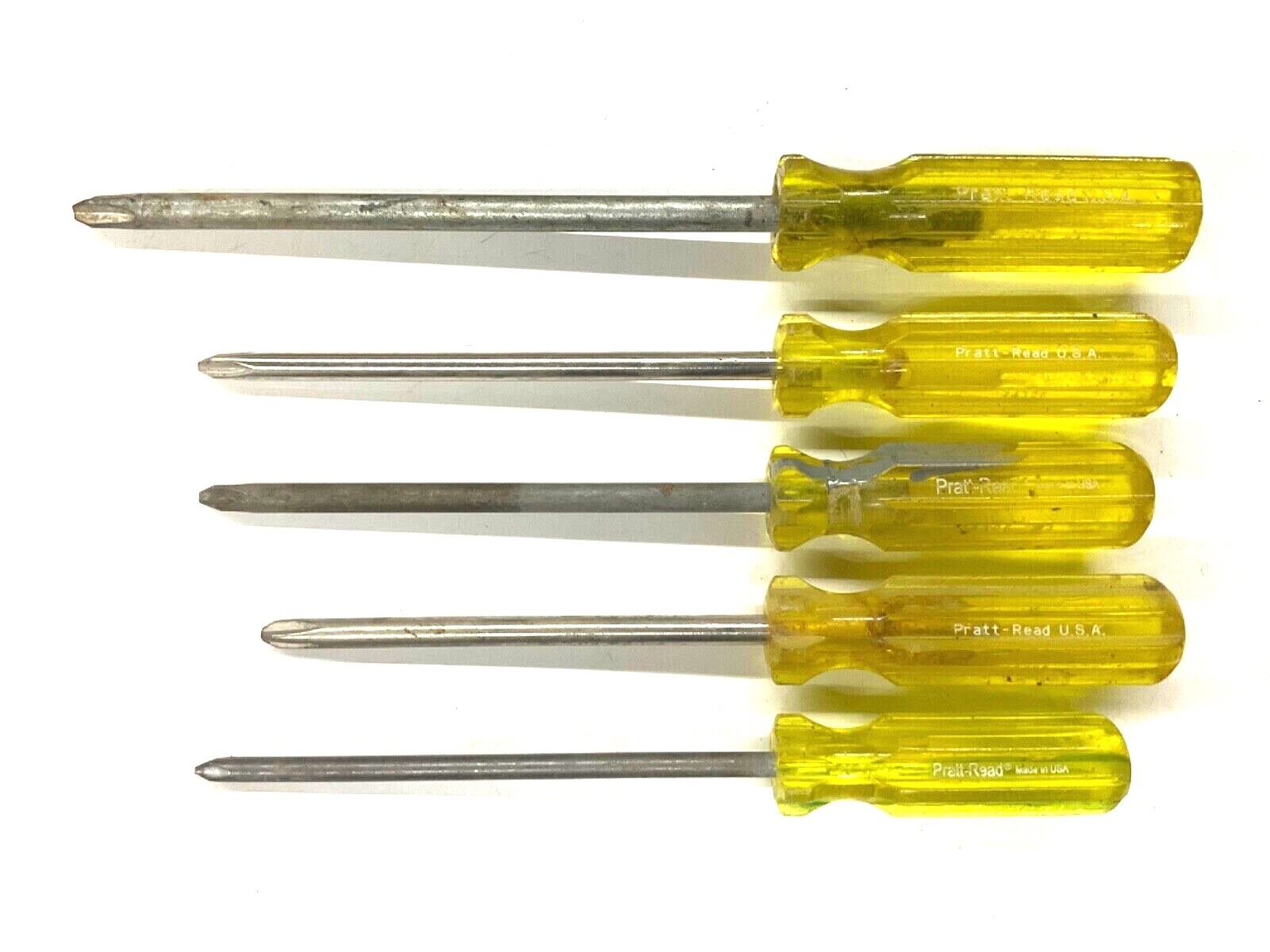VINTAGE PRATT REED #2, #3, #4 PHILLIPS SCREWDRIVER LOT, USA