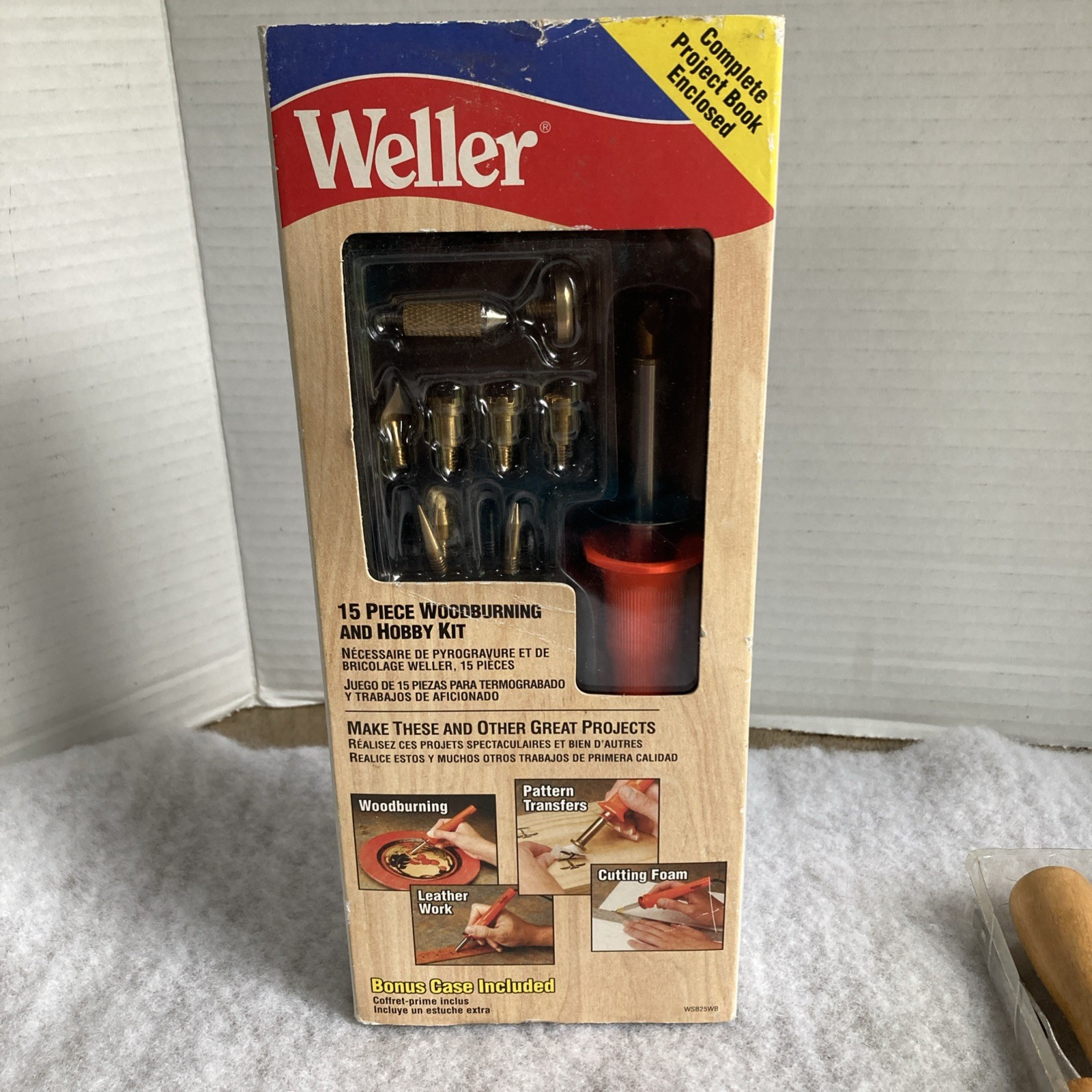 11 Pc Wood Carving Set ~ Hardwood Handles & Weller Wood burning Kit Set