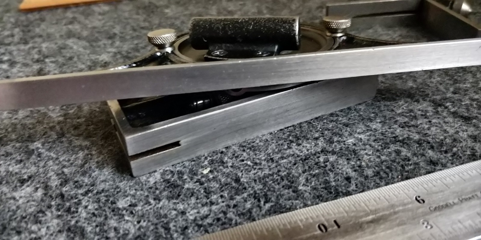 Vintage Goodell Pratt Combination Square 12″ Head, Protractor, center head