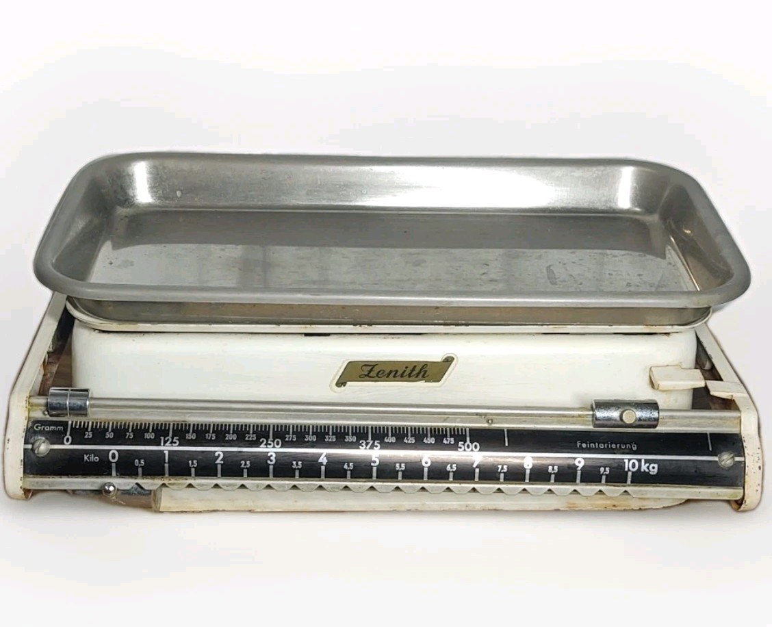 ⚖️Vintage ZENITH German Made Kitchen Scale 1960’s Working Condition 10 Kg
