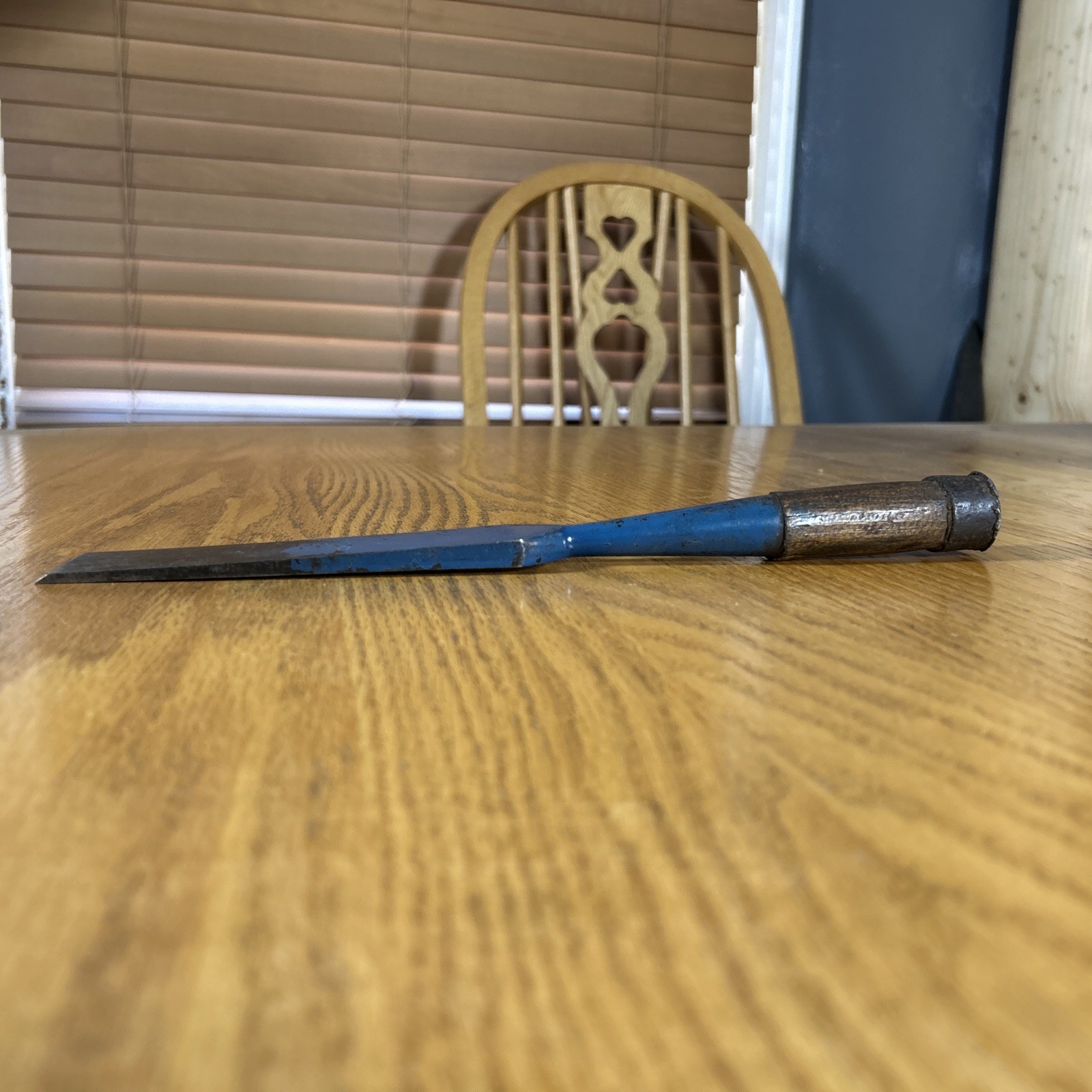 Vintage Hinsdale Co Chisel Cast Steel Wood Handle 1930s – 1950s Woodworking