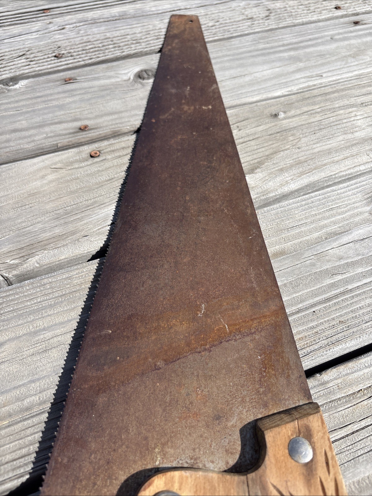 Vintage Nicholson 26” Hand Saw 300 Silver-Steel Professional USA