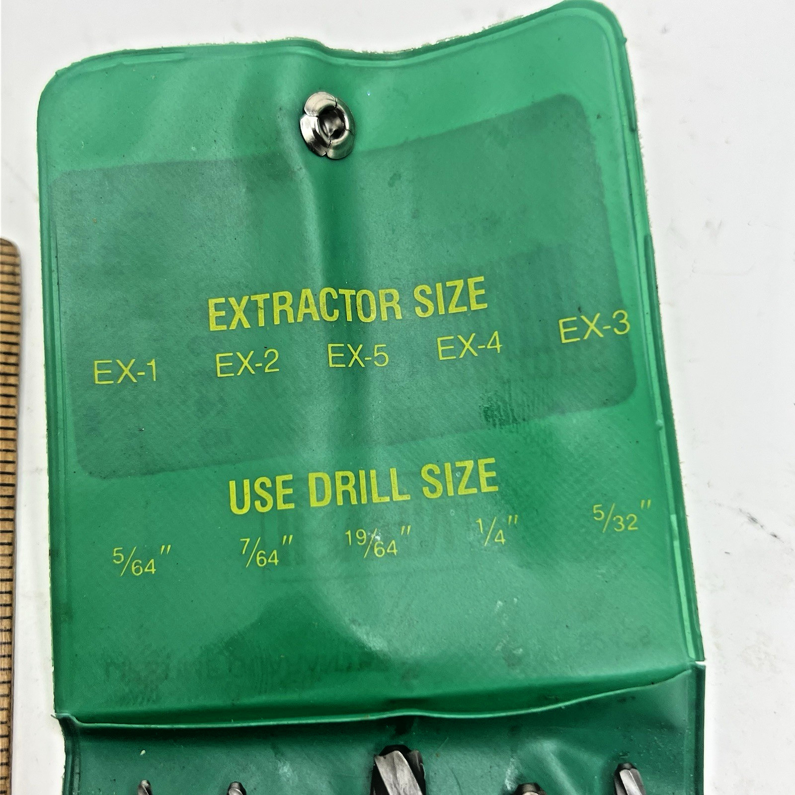 Vintage Irwin-Hanson 5 Piece #52435 Spiral Screw Extractor Set Made in USA