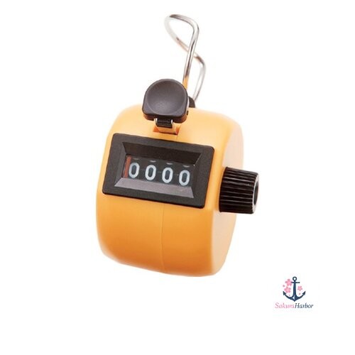 NEW Shinwa Sokutei Handheld Counter Type C Yellow 75089