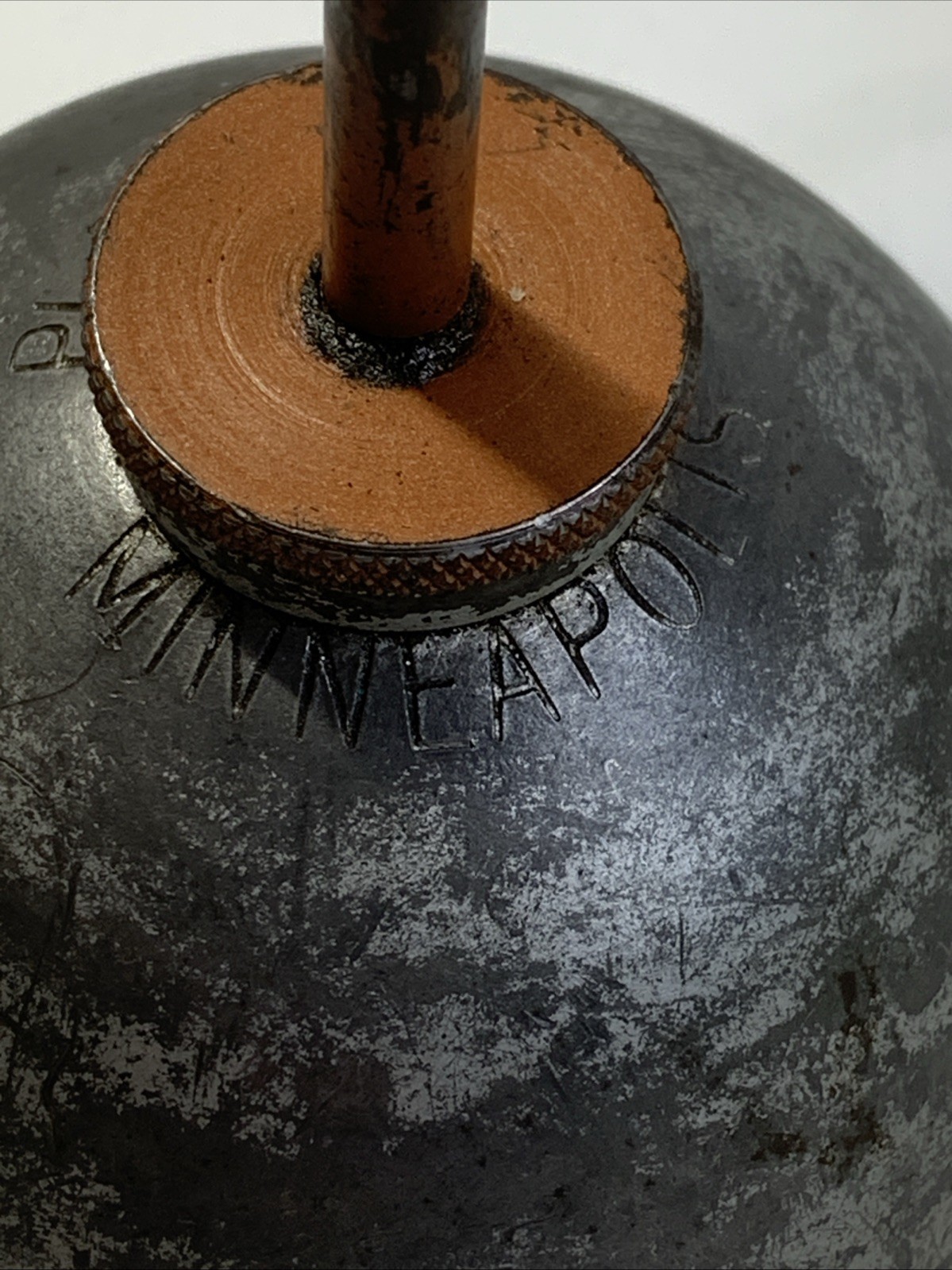 Plews Gem Oiler Vintage Oil Can With Orange Top