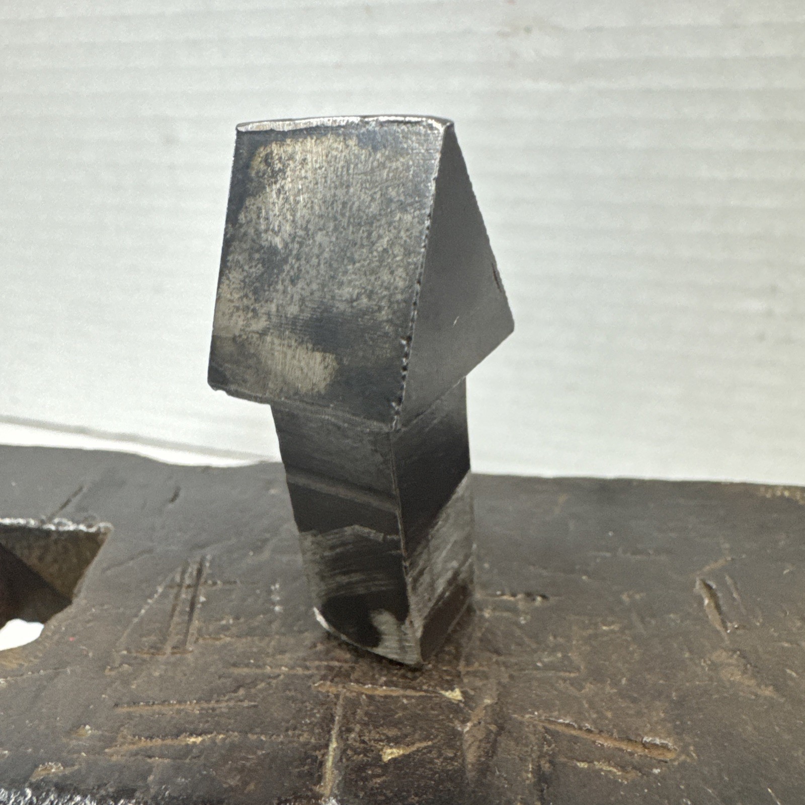 Vintage Miniature Jewelers/ Blacksmith Anvil 8.5 Pounds With Hardie Chisel