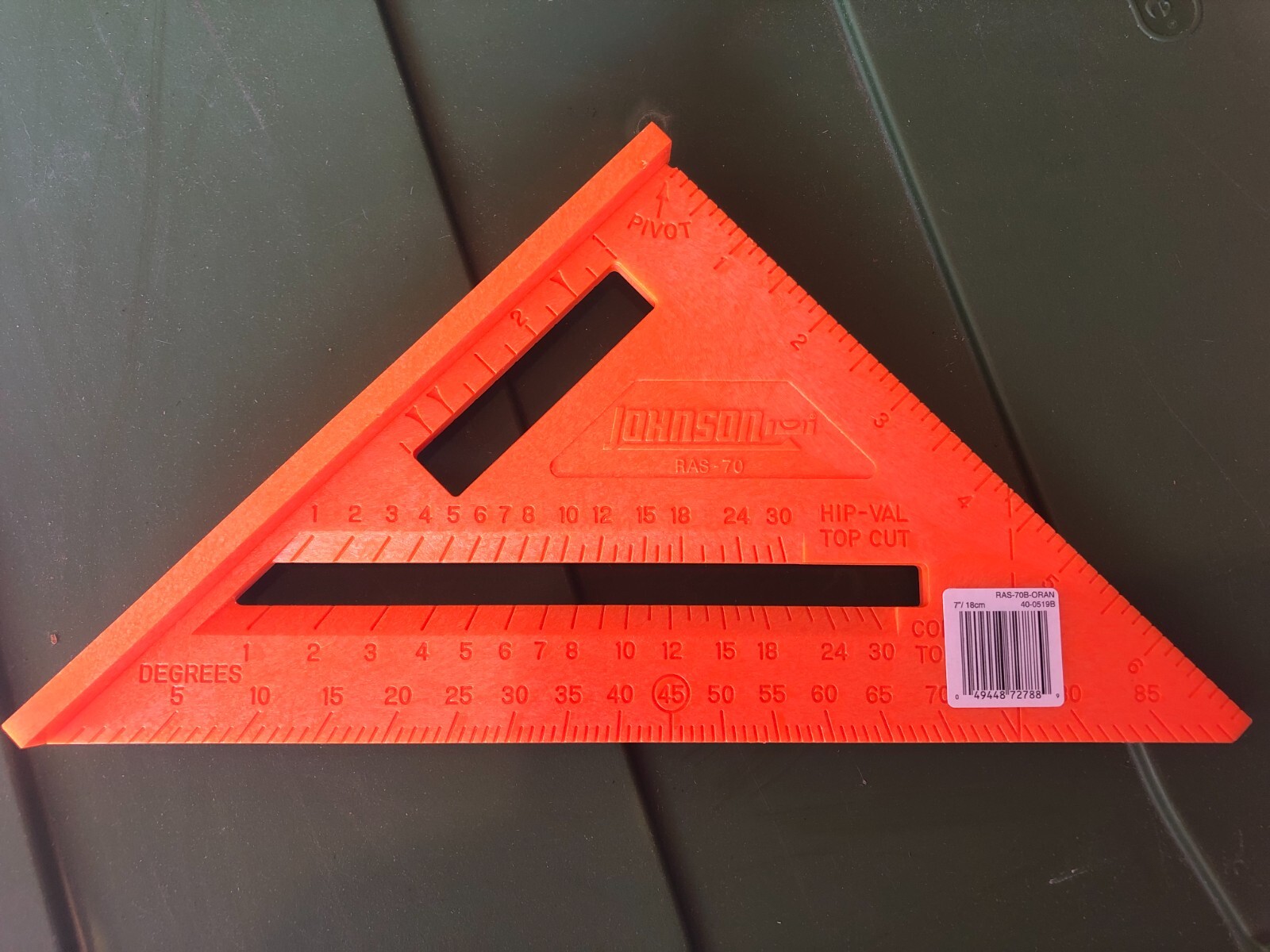 Johnson RAS-70B-ORAN Rafter Square 7″ Orange