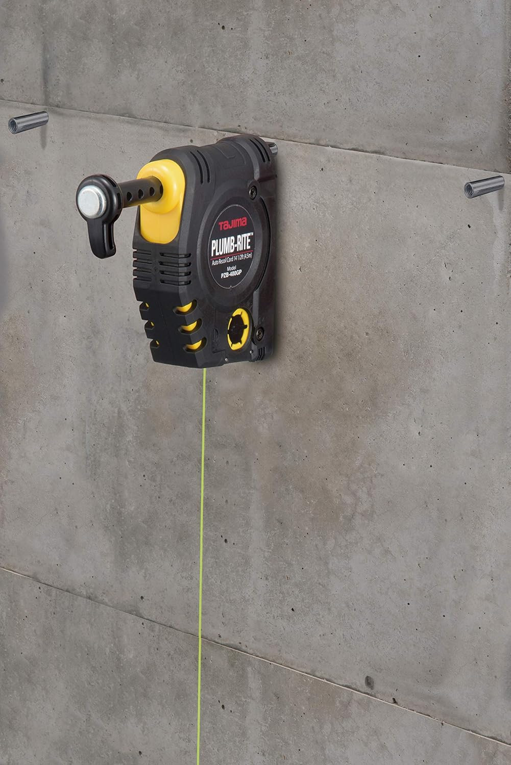 TAJIMA Plumb Bob Setter – 14 Oz (400G) Magnetic Plumb-Rite with 14.5 Ft Auto Rec