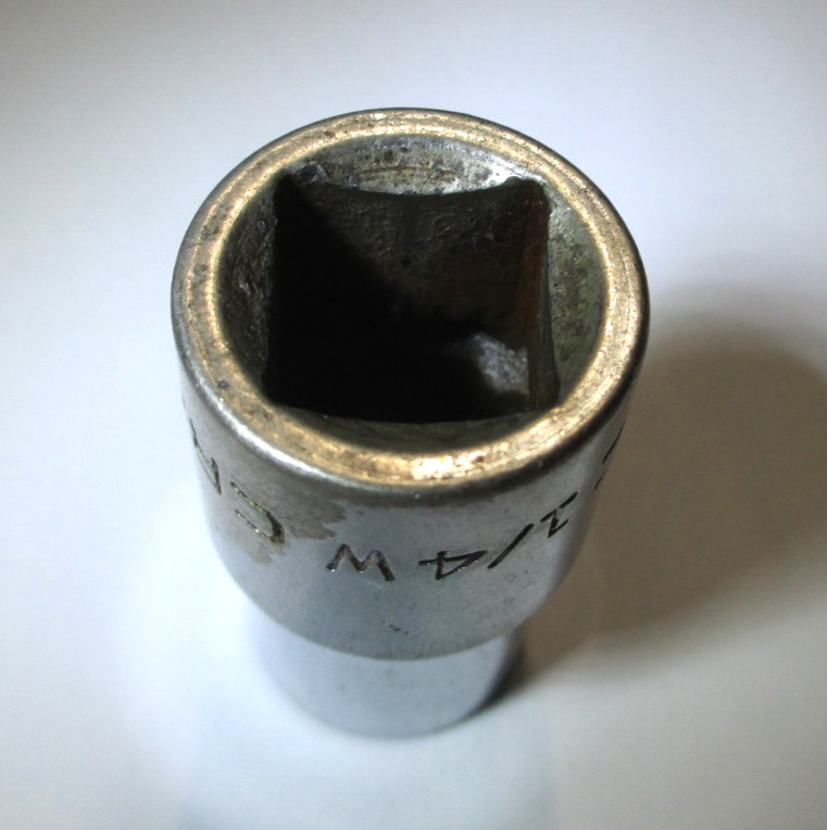 Craftsman 1/2″ Drive 12 Pt 1/4 British Whitworth Socket =V= Series Made in USA