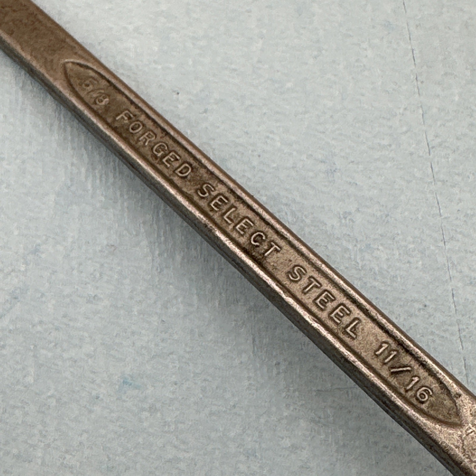 Vintage USA 5/8″ x 11/16″ Box Wrench Double End Offset Forged Select Steel 12pt
