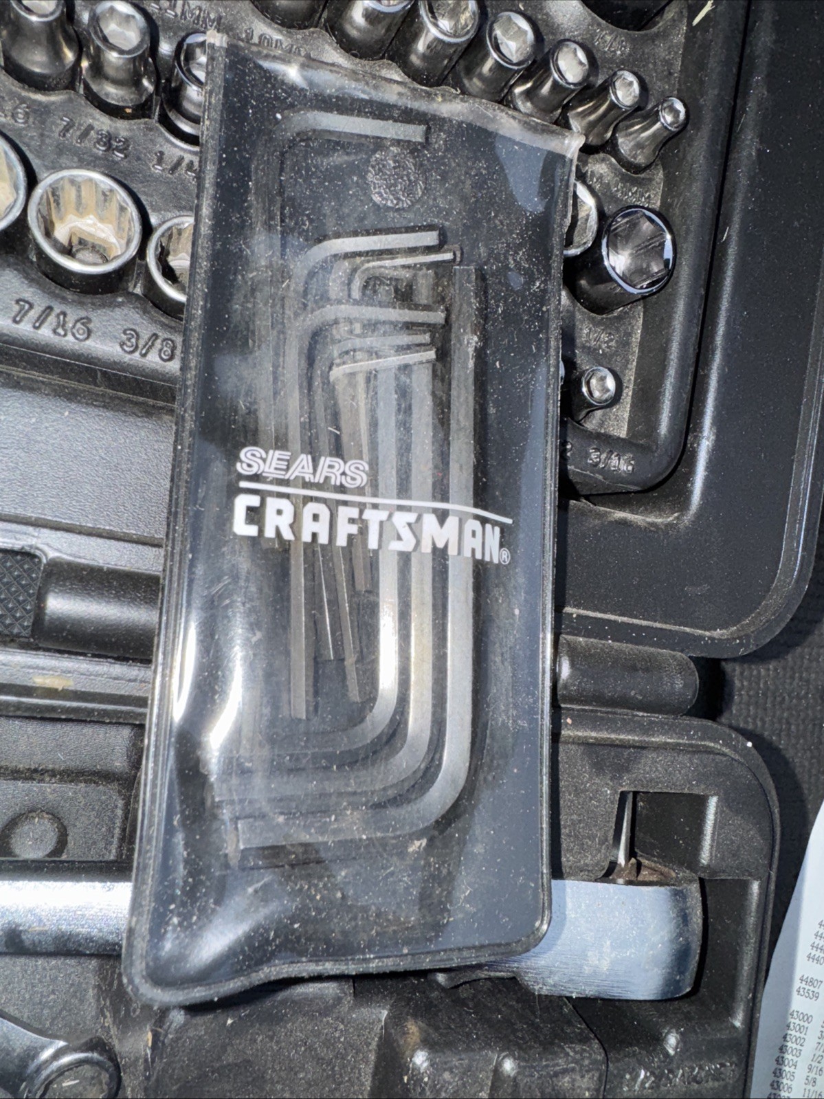 Rare Sears Craftsman USA 120pc Mechanics Tool Set Socket Ratchet 33820 Light Use