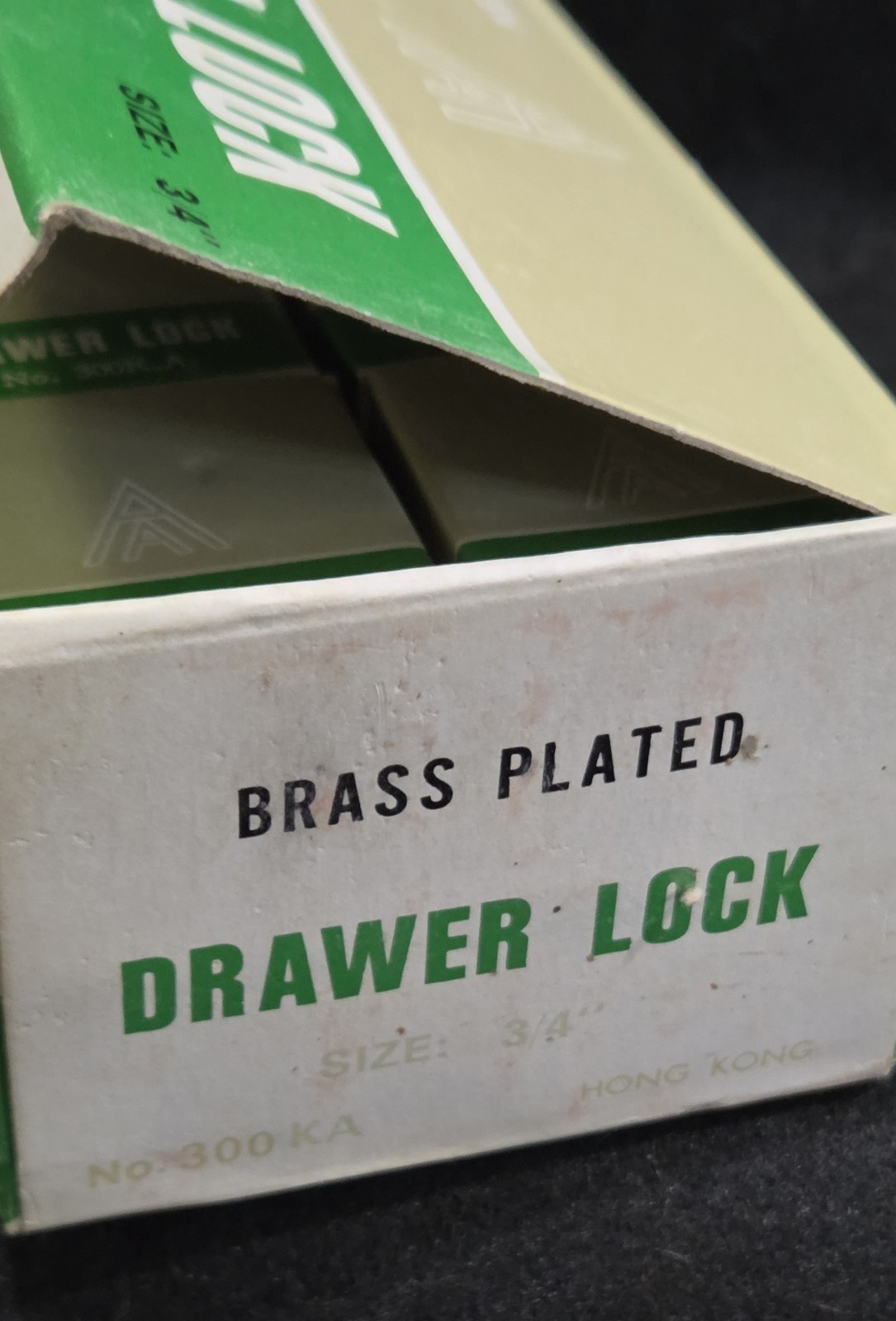 lot of 12 VTG NOS Advanced Security 3/4″ Brass Drawer Locks w/ Keys No.300KA@133