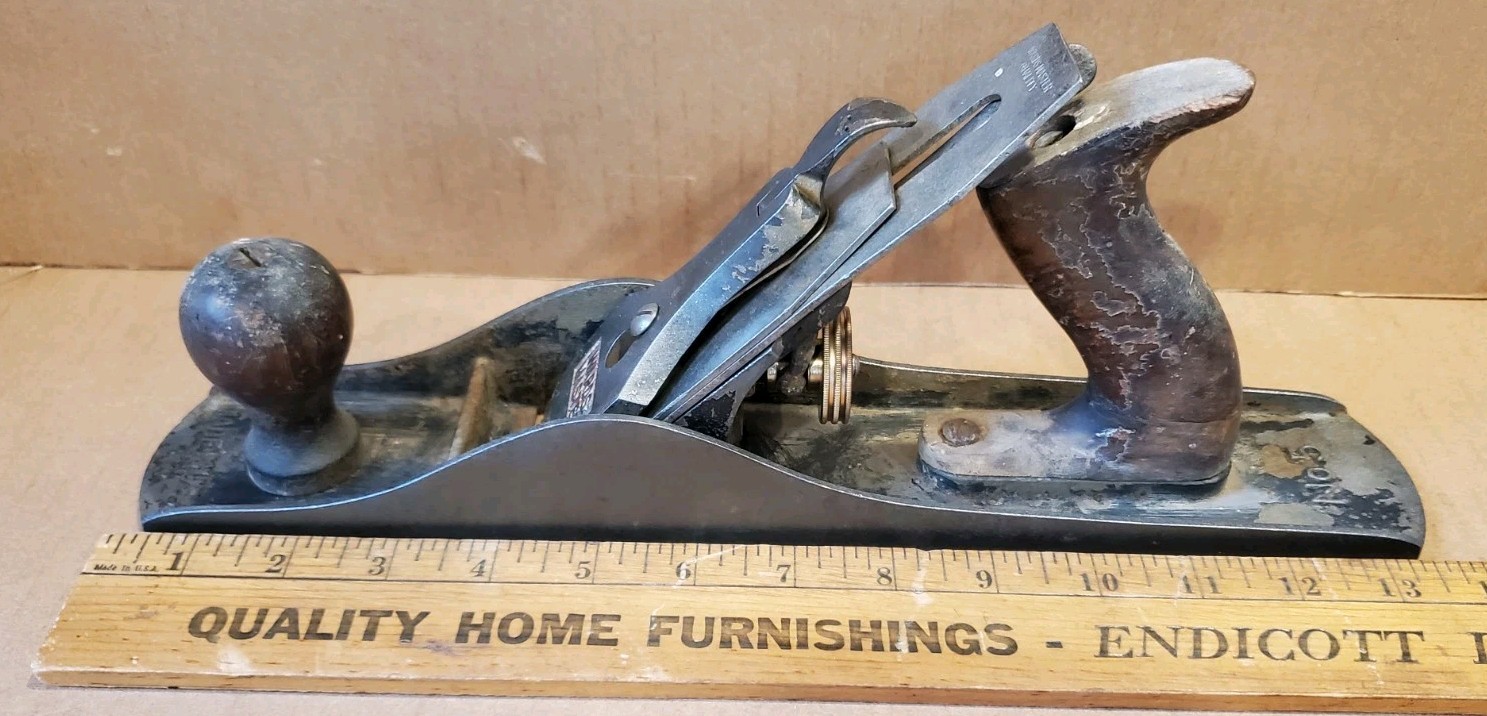 3 Vintage Hand Planes. Stanley Block,Fulton #3 Wards # 5 Size,Woodworking Tools
