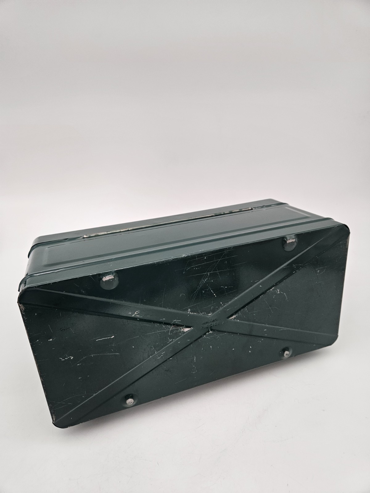 VTG Climax Metal Push Button Tackle Tool Box Green Hamilton Metal Products Ohio