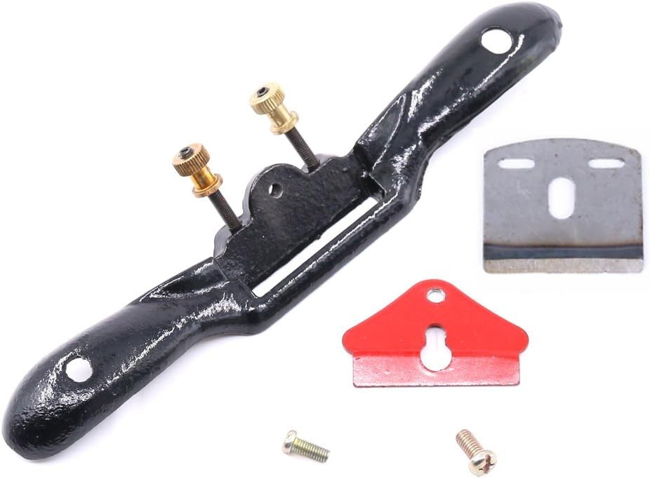 10″ Adjustable Spokeshave with Flat Base – Metal Blade Hand Tool for Woodworking