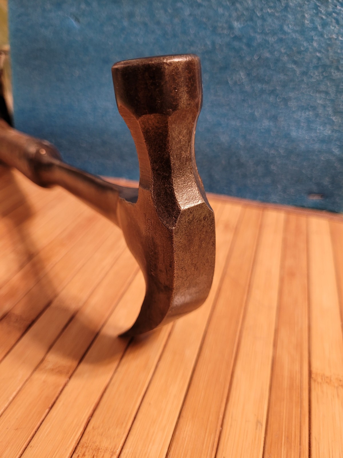 Vtg CRAFTSMAN REG T.M.-M 12 1/4″ L 1.09Lb Stacked Leather Handle Claw Hammer.OBO