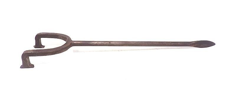BLACKSMITH-MADE COOPER’S FLAGGING TOOL -20 1/2″ L. -FROM SET COOPER’S TOOLS (B