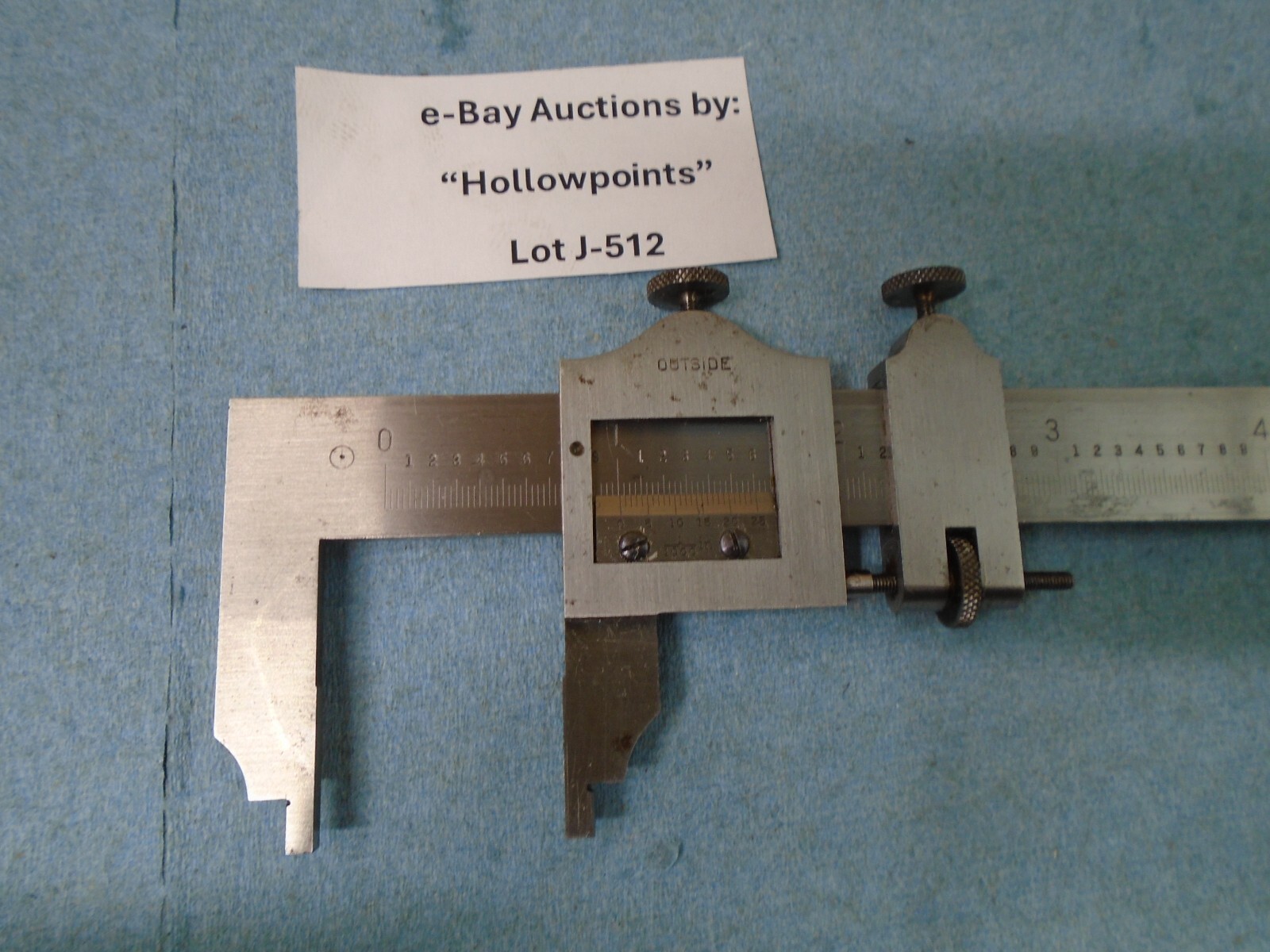 Brown & Sharpe No. 570 Vernier 6″ Caliper .001″ Res w/ 25 Div. Scale In Out J512